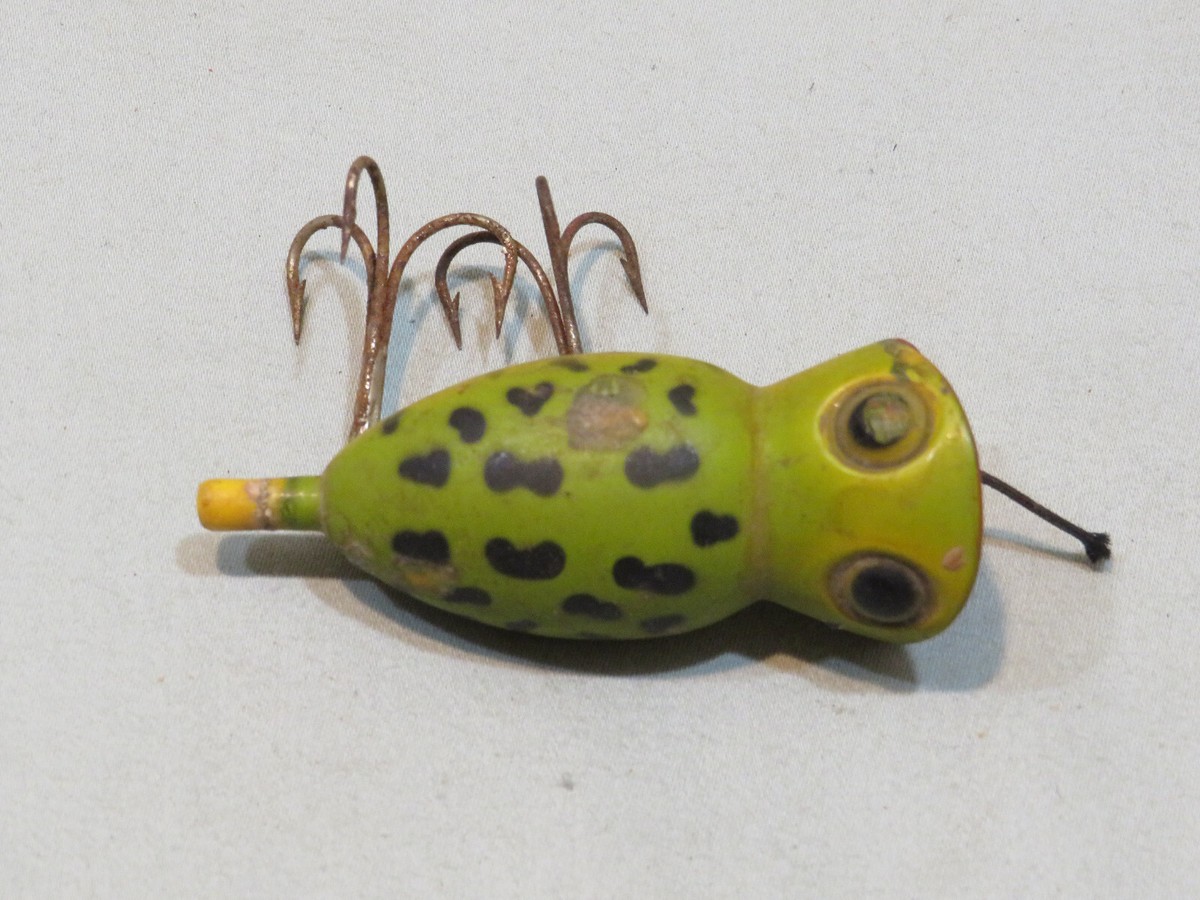 Vintage Fred Arbogast Hula Popper Fishing Lure, Frog | eBay Vintage Fred Arbogast Hula Popper Fishing Lure, Frog | eBay