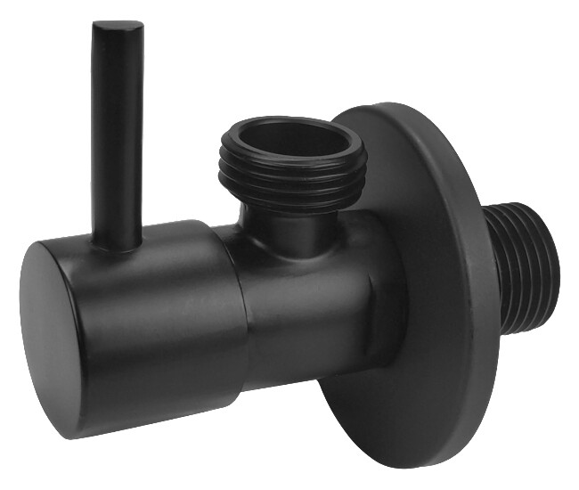 Ottone Nero Opaco 1/2" x 1/2" BSP Tubo Flessibile Valvola WC Toilet Le