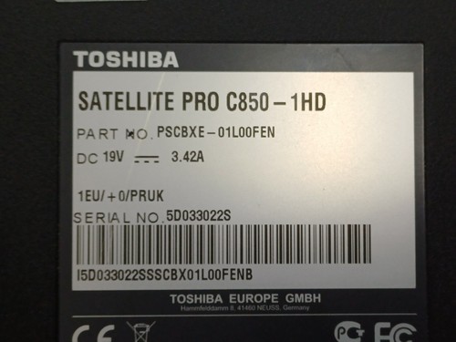 15.6INCH TOSHIBA C850-1HD INTEL CORE I5 8GB 128GB SSD WIN 11 PRO - Picture 11 of 13