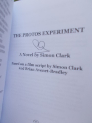 Simon Clark THE PROTOS EXPERIMENT **SIGNED** UK Trade paperback 2024 Unread - Picture 3 of 3