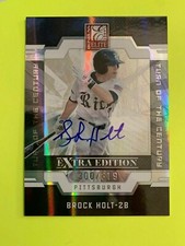 2009 DONRUSS ELITE EXTRA EDITION BROCK HOLT AUTOGRAPH ROOKIE 300/619 ~ #49