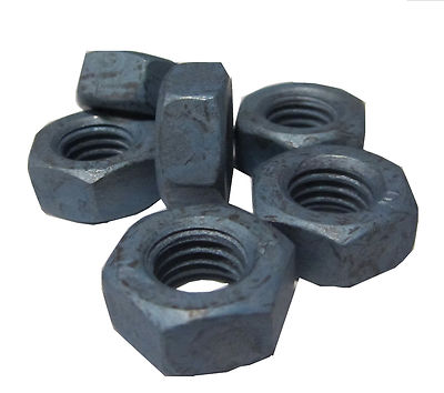 Class 10 Metric Steel Blue Hex Nut, RH, M10 x 1.5 x 17mm W x 8 mm HT,50 Pcs