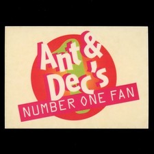 1995 Panini Smash Hits Stickers Inserts #V  Ant & Dec s Number One Fan 