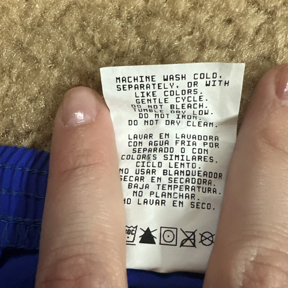 Minifalda vintage de nailon con cubierta inferior de natación azul Catalina para mujer Y2K Foto 3 de 4