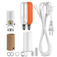 Candelabra Lamp Socket Wiring Kit, Candelabra Socket Wiring Kit With T20 Bulbs