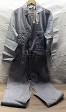 Key Imperial Coverall Mechanic Fisher Stripe Herringbone Unlined Size 40R