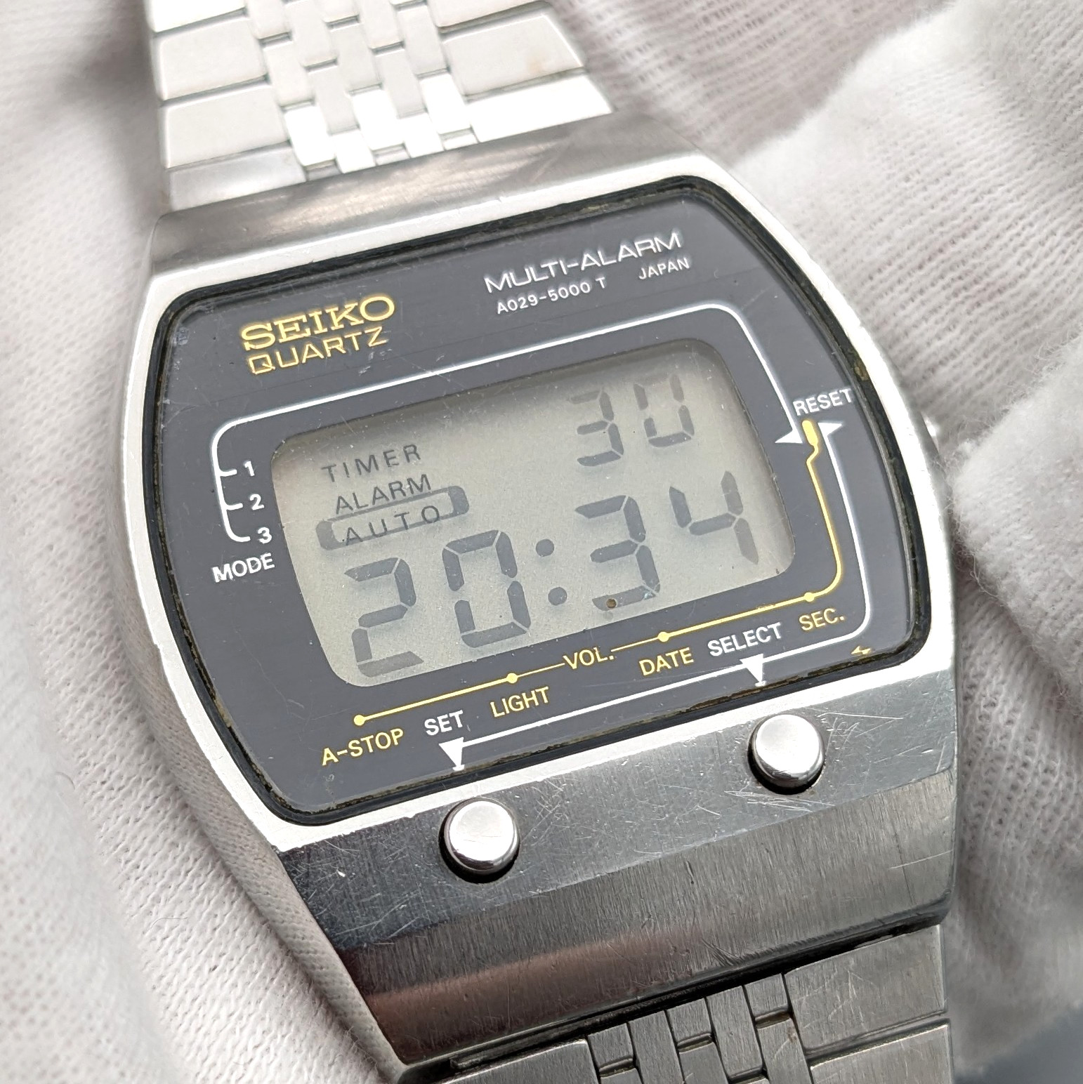 1978 Seiko A029-5000 Multi-Alarm Digital Quartz Vinta… - Gem