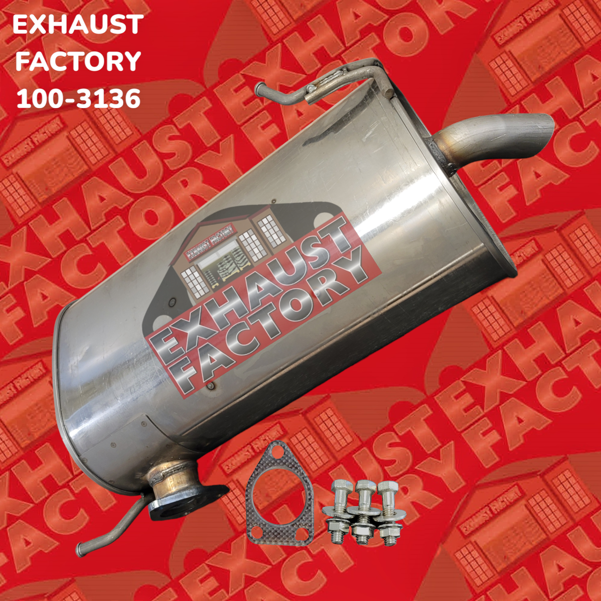 MITSUBISHI製 FITS 2014-2019 MITSUBISHI OUTLANDER 3.0 V6 REAR MUFFLER