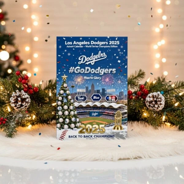 LA Dodgers 2025 World Champions Advent Calendar Mini Figures Collectible Set