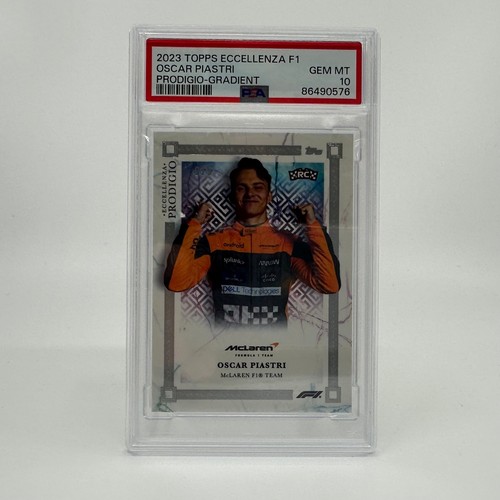 PSA 10 - /5 Oscar Piastri 2023 Topps Eccellenza F1 Prodigio - Gradient - Rookie - Bild 3 von 5