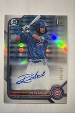 2022 Bowman - Chrome Prospect Autographs Luis Verdugo #CPA-LV Refractor /499...