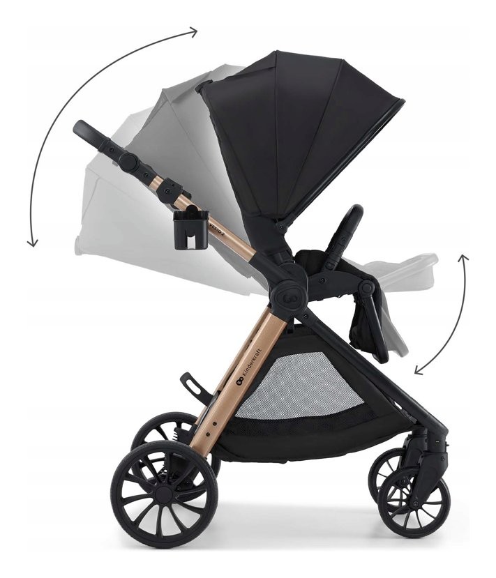 Kinderkraft Sistema modulare Trio con Mink Pro VESTO 2 Black KSVEST02BLK3000 foto 5