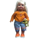 Vtg 2001 Cuddly Soft Body Kelly Doll Barbies Sister Outfit Hat