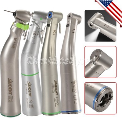 SANDENT Dental 1:1 20:1 LED Fiber Optic Contra Angle Handstück