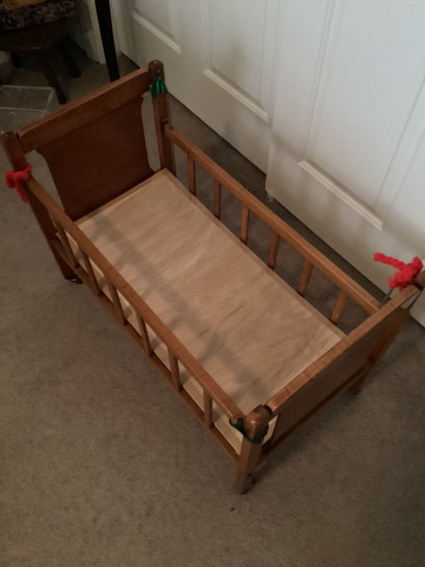 3 Piece - Child Play Set - Crib, Cabinet, and Chair