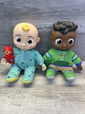 Cocomelon Lot JJ And Cody Talk Sing Musical Bed Time Dino Plush Dolls
