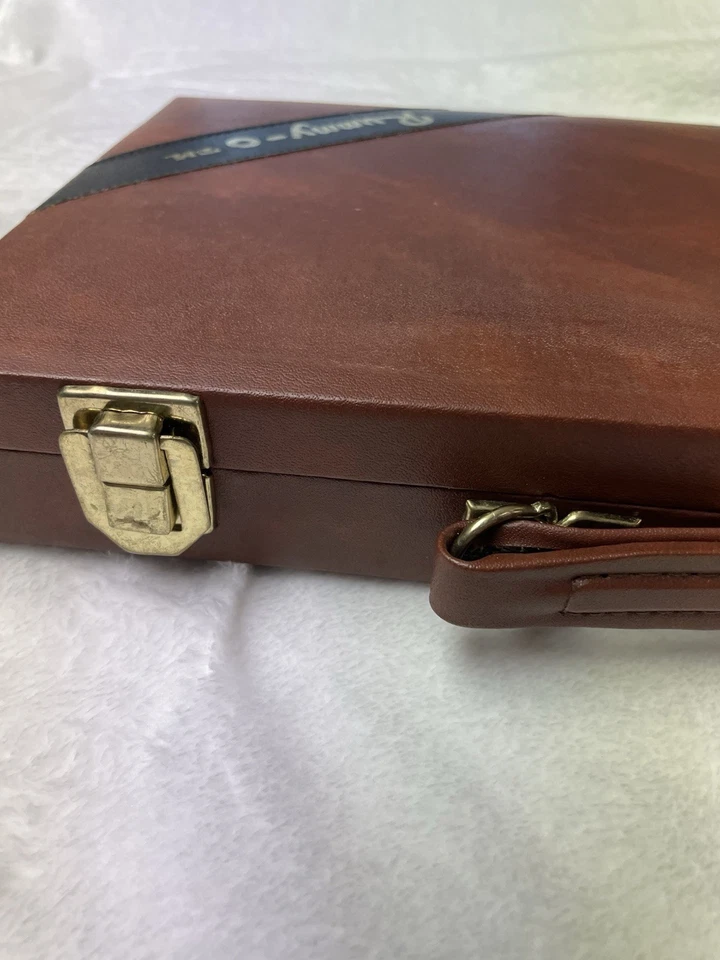 Juego Cardinal Rummy-O vintage años 70 en estuche de cuero sintético. Completo. Foto 4 de 4