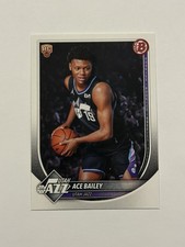 2025-26 Bowman Basketball Rookie Card Ace Bailey Paper Base #5 Utah Jazz