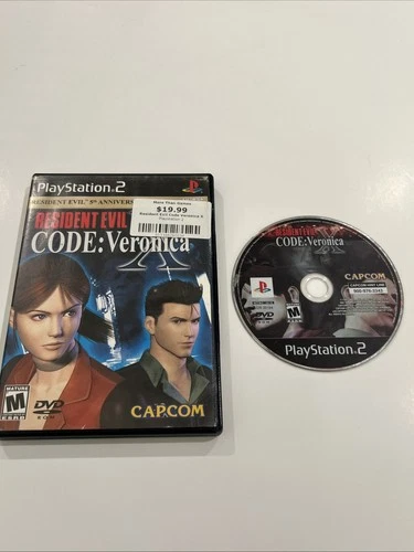 Resident Evil Code: Veronica X (Sony PlayStation 2, 2001) No Manual - Free Ship