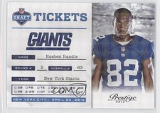 2012 Playoff Prestige NFL Draft Tickets Holokote 71/100 Rueben Randle #30 y0i