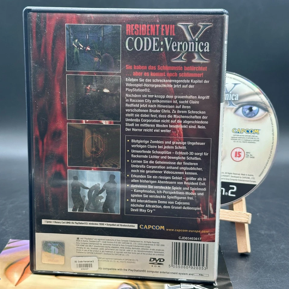 Resident Evil Code Veronica X ohne Bonus-DVD, PlayStation PS2 - Bild 2 von 2