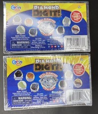 2 Diamond Dig It Boxes May have a Real Diamond in Sealed Party Gift Toy New