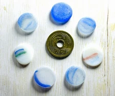 japanese sea glass game piece OHAJIKI  rare color set