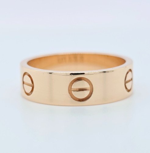 Cartier Love Ring, Classic Model, 18ct Rose Gold, Size 54/ Size N 1/2
