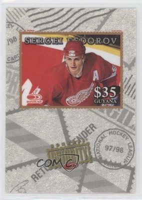 1997-98 Donruss Priority Stamps Bronze Sergei Fedorov HOF k4s