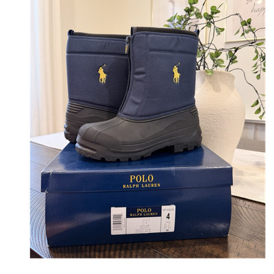 Polo Ralph Lauren Quilo Zip II Boys Boots Navy Size 4 US *Brand New!* 