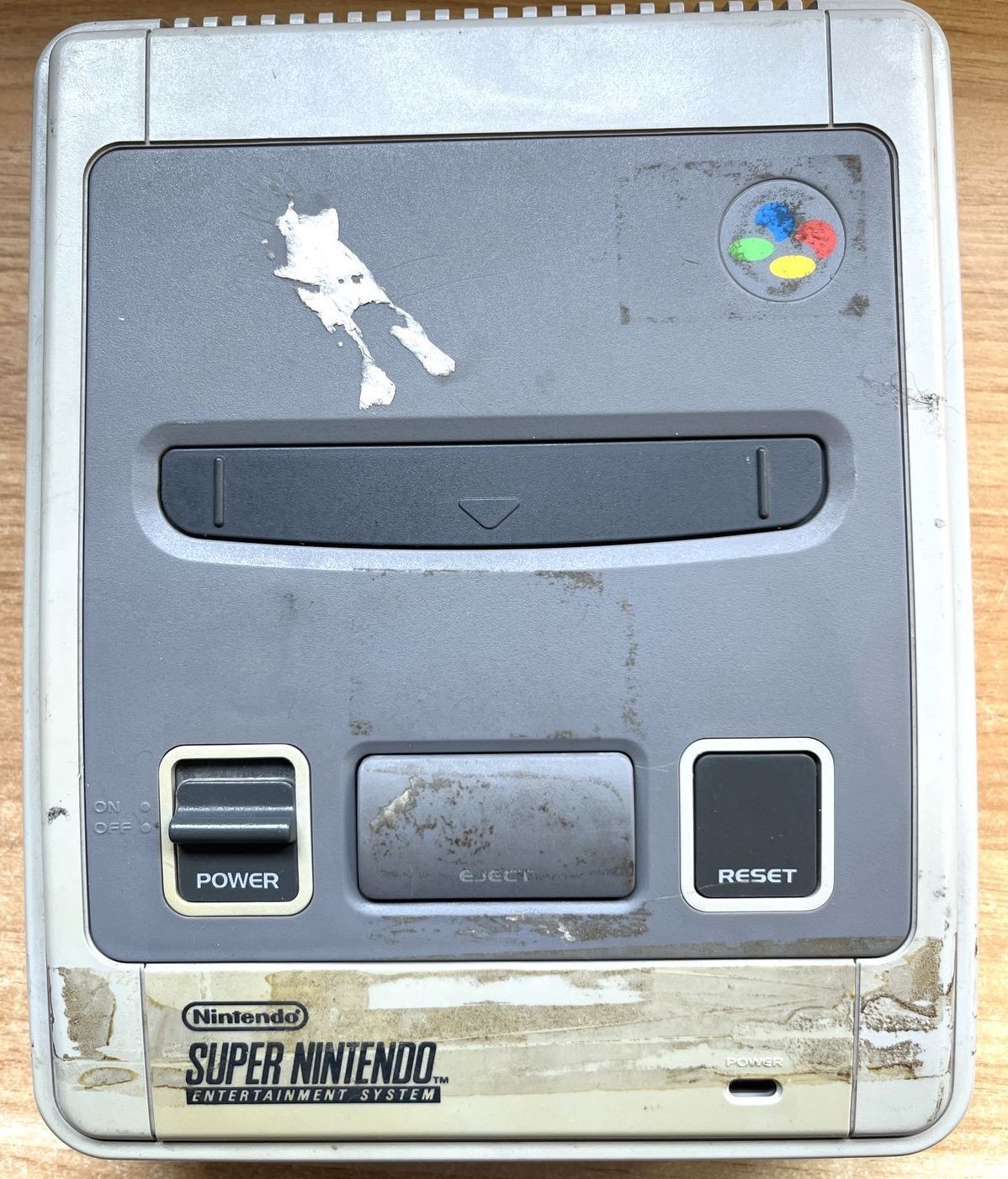 CONSOLE SUPER NINTENDO PAL FRA JAUNIE HORS SERVICE SNES SNSP