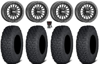 Metal FX Delta Bdlk 15'' Wheels Bk 33'' Coyote Tires Pioneer 1000 / Talon