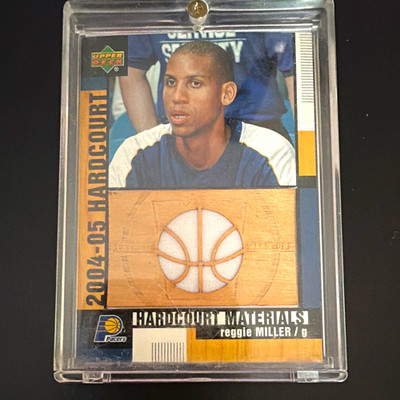 Upper Deck 2004-05 Hardcourt Reggie Miller Pacers Hardcourt Materials HCM-RM