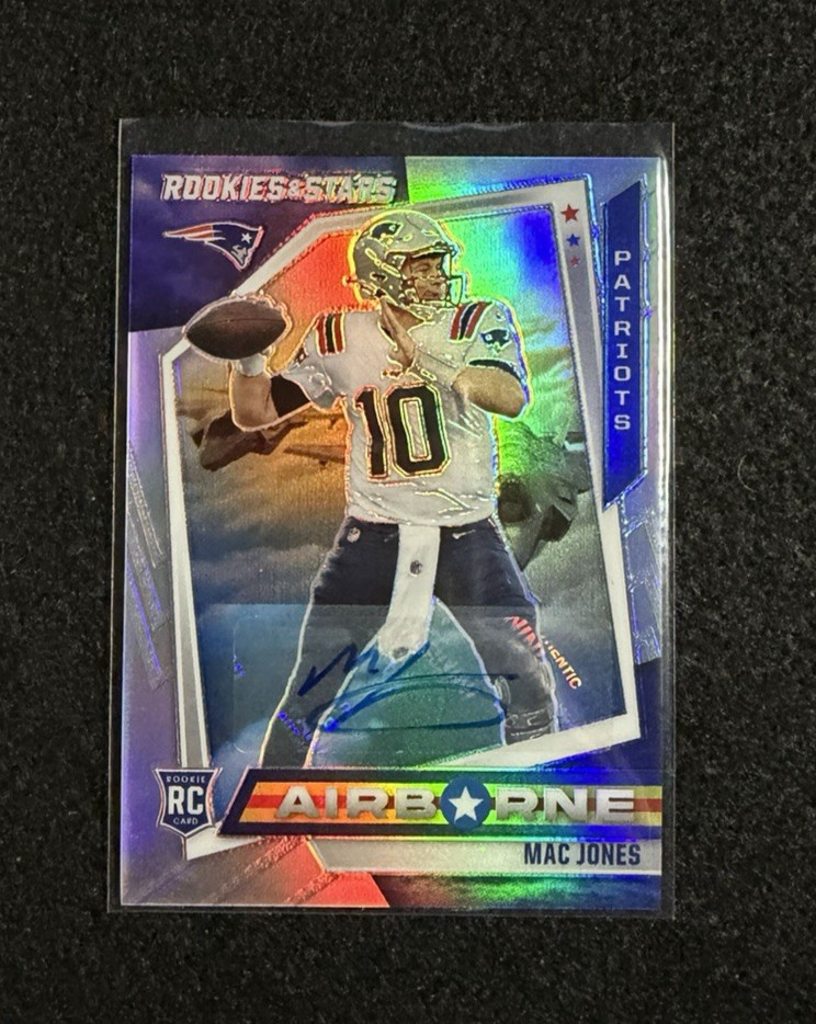 Mac Jones Panini Rookies & Stars Airborne #AB20 Signature