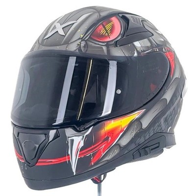Axor Apex Venomous Snake schwarz grau matt Road Integralhelm Large Ausstellungsstück