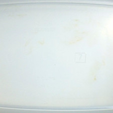 White Plastic Rectangular Food Storage Contai...