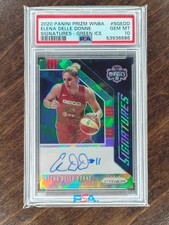 2020 Panini Prizm WNBA Elena Delle Donne Signatures Green Ice AUTO PSA 10 SSP