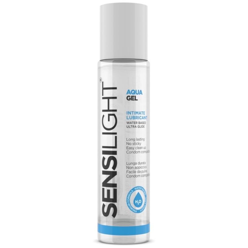 Lubrifiant Aquagel Sensilight base d'eau gel intime sensible flacon 60 ml