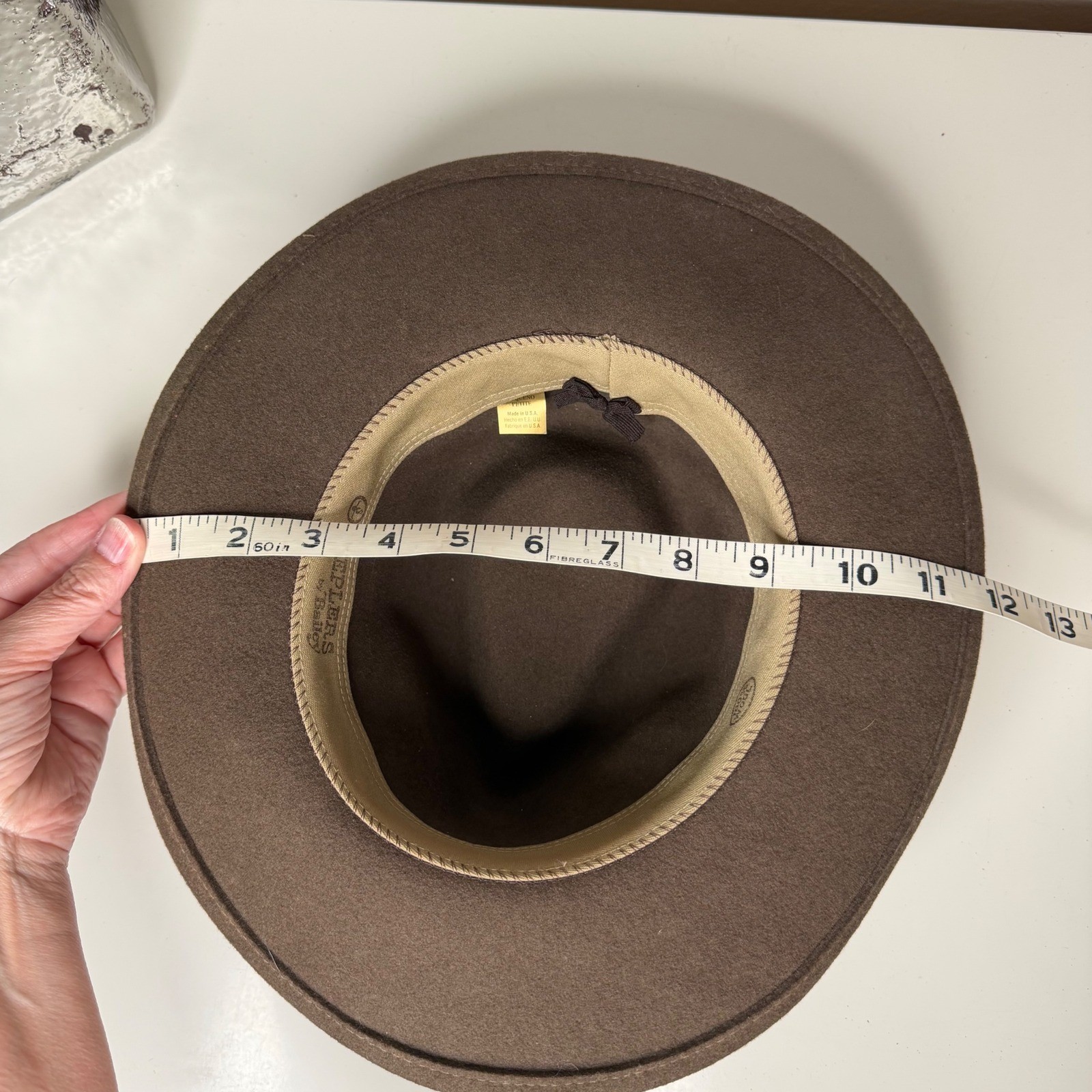 Sheplers by Bailey Fedora Hat Unisex Brown 100percent Wool Felt Western Boho Small image 9