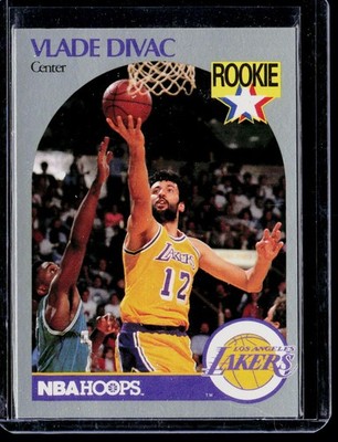 Vlade Divac 1990 Hoops Team Night Los Angeles Lakers #NNO Los Angeles Lakers