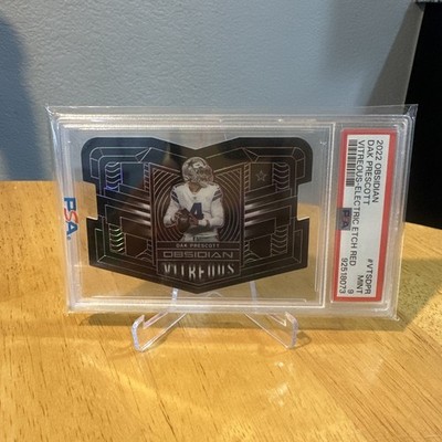 2022 Obsidian ~ Vitreous Dak Prescott Electric Etch Red 9/10 Die Cut ~ PSA 9