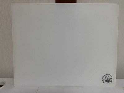 Skypad 3.0 White Glass Mousepad with Logo Durable Design