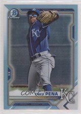 2021 Bowman Draft Chrome Sky Blue Refractor Erick Pena #BDC-178 0p19