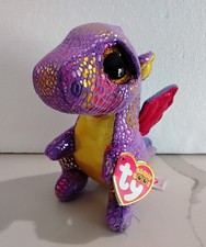 Ty SPECTRA the Purple Dragon Beanie Boo - Retired Michael's Exclusive - NEW