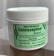 Calmoseptine Ointment Jar Protects Soothes Helps Heal Skin Irritations 2.5 Oz