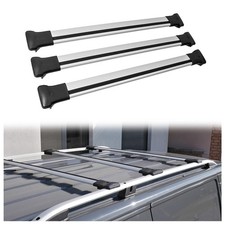 Dachgepäckträger für Volkswagen VW Multivan (T5) 2003-2015 Silber Matt
