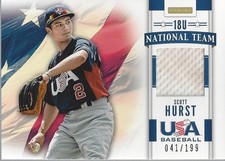 2013 USA Baseball 18U National Team Jerseys #8 Scott Hurst Jersey /199 - BB