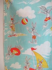 Bugs Bunny Bugs Girlfriend Warner Bros. VTG 1988 COTTON FABRIC SBTYX44