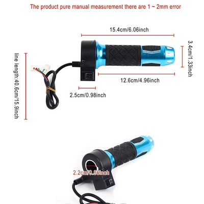 ABS Throttle Handle with Wrench for E-Scooter Forward Reverse Operation