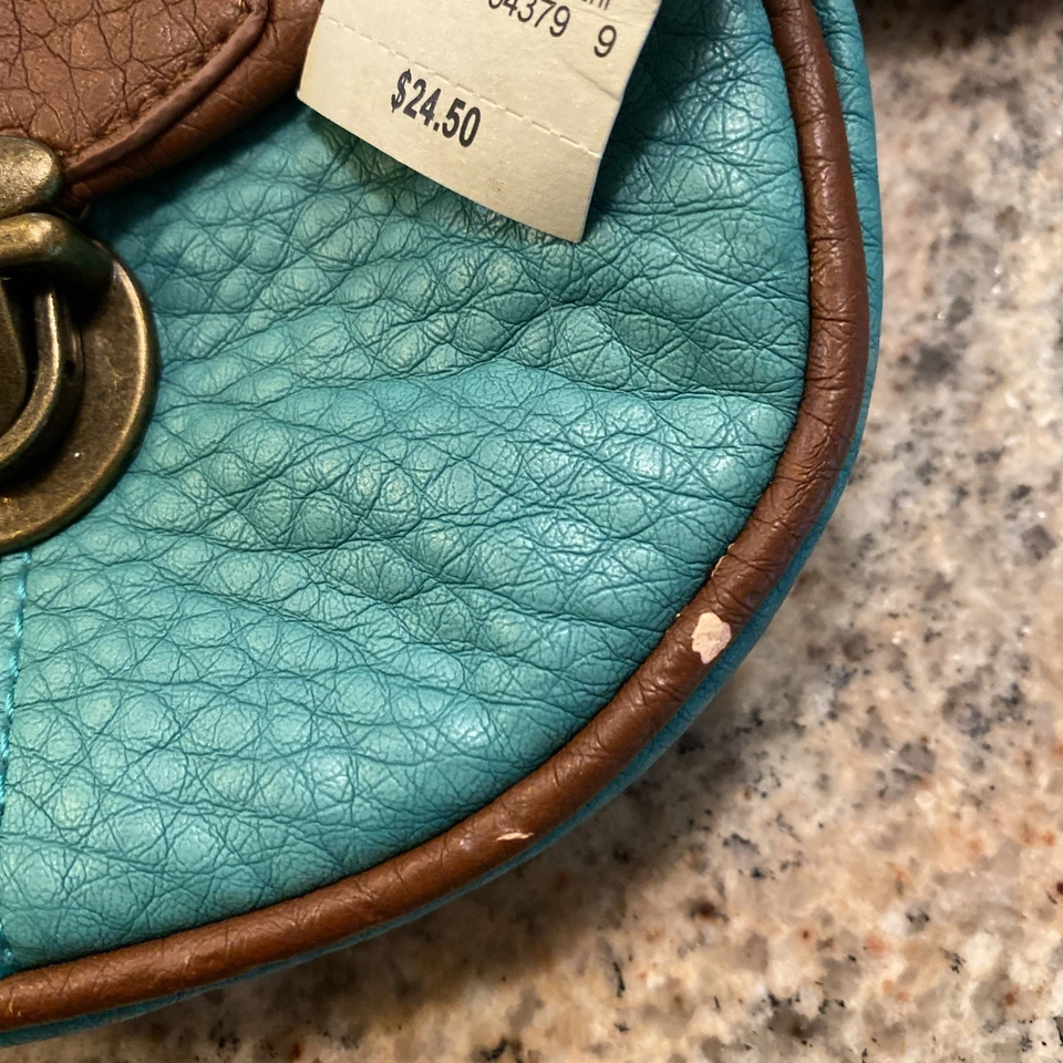 Bolsos Bandolera American Eagle Outfitters Pequeños Cuero Turquesa Marrón Rojo NUEVO Foto 4 de 4